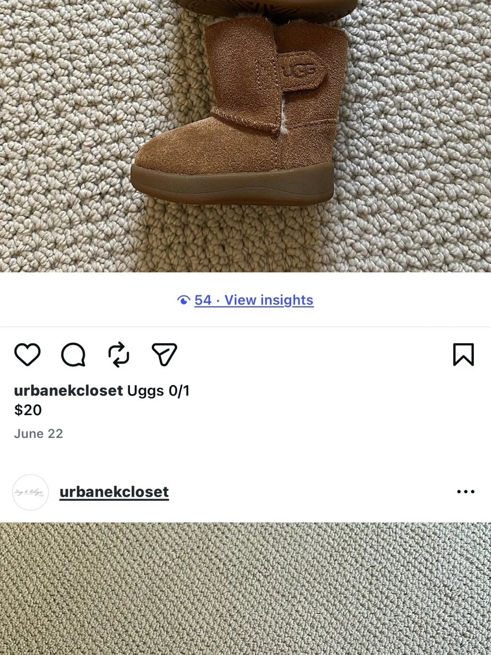 UGG Kids Chestnut Brown Suede Boot